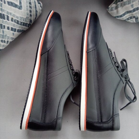 Nielsen and Christiansen grey/black leather sneakers sz 43 sz 9.5-10 - Picture 8 of 13